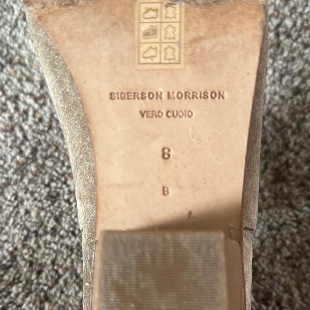 Sigerson Morrison Tan Ankle Booties with Elastic Panels - Picture 7 of 8
